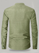 Michael | Refined Band Collar Textured Shirt - Valereo
