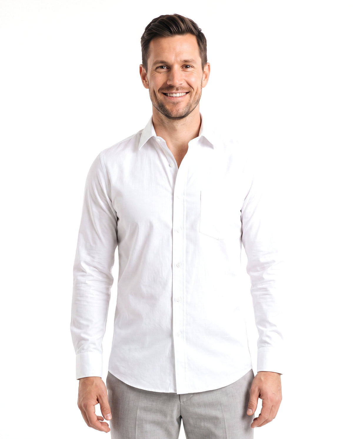 Michael | Timeless Cotton Button-Up Shirt - Valereo