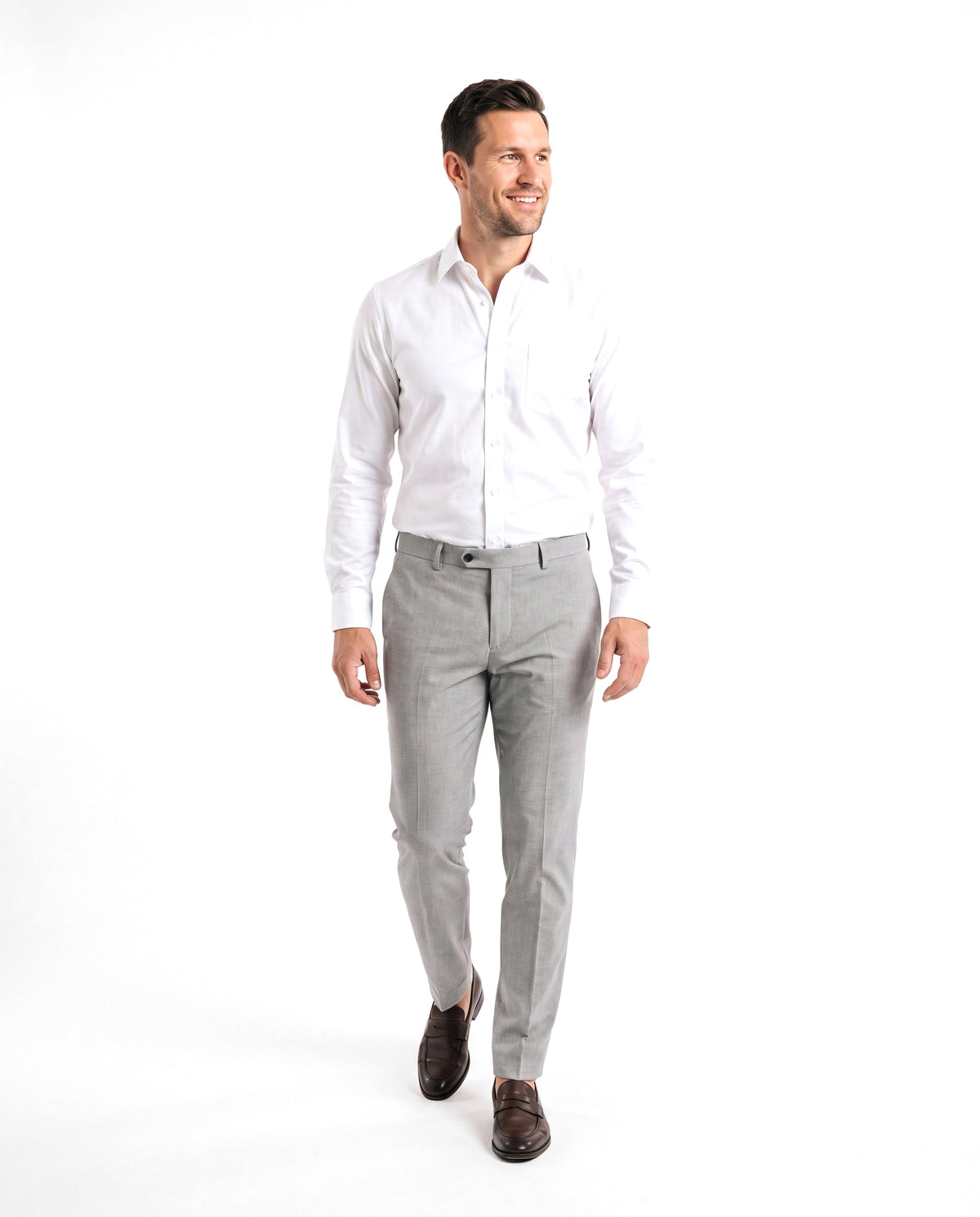 Michael | Timeless Cotton Button-Up Shirt - Valereo
