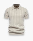 Michael | Timeless Ribbed Knit Polo Shirt - Valereo