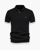 Michael | Timeless Ribbed Knit Polo Shirt - Valereo