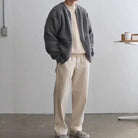 Nathan | Casual Ribbed Knit Zip Cardigan - Valereo