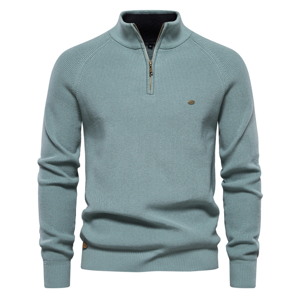 Nathan | Classic Quarter-Zip Knit Sweater - Valereo