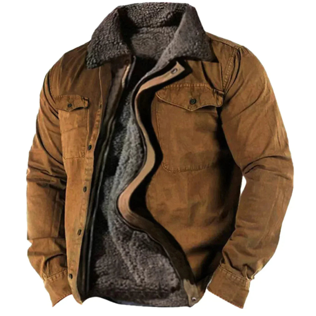 Nathan | Cozy Sherpa-Lined Trucker Jacket - Valereo