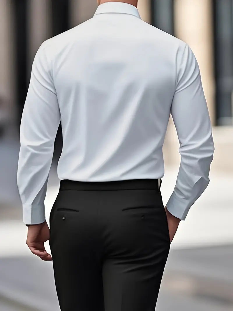 Nathan | Refined Slim-Fit Dress Shirt - Valereo