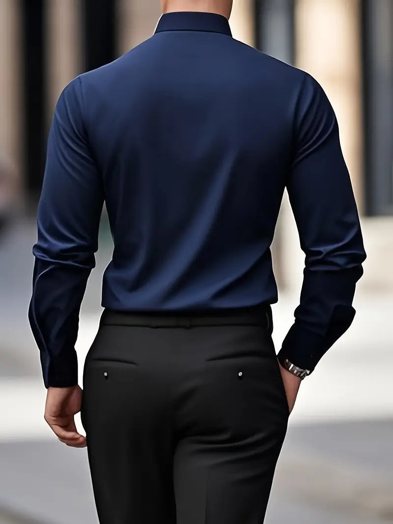 Nathan | Refined Slim-Fit Dress Shirt - Valereo
