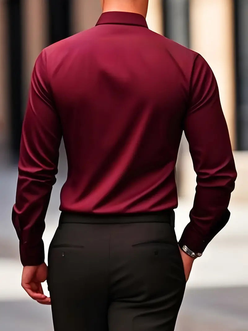 Nathan | Refined Slim-Fit Dress Shirt - Valereo
