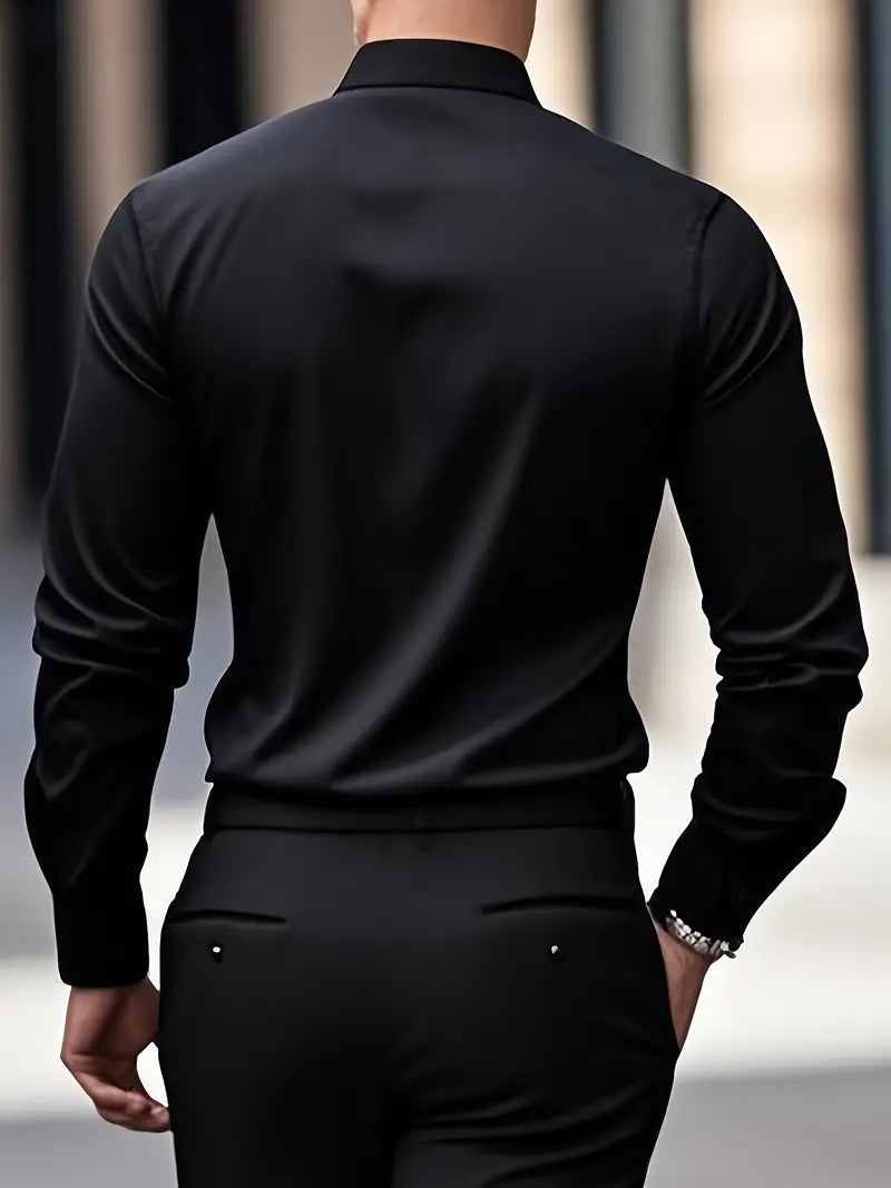Nathan | Refined Slim-Fit Dress Shirt - Valereo