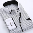 Nathan | Stylish Printed Contrast-Trim Shirt - Valereo