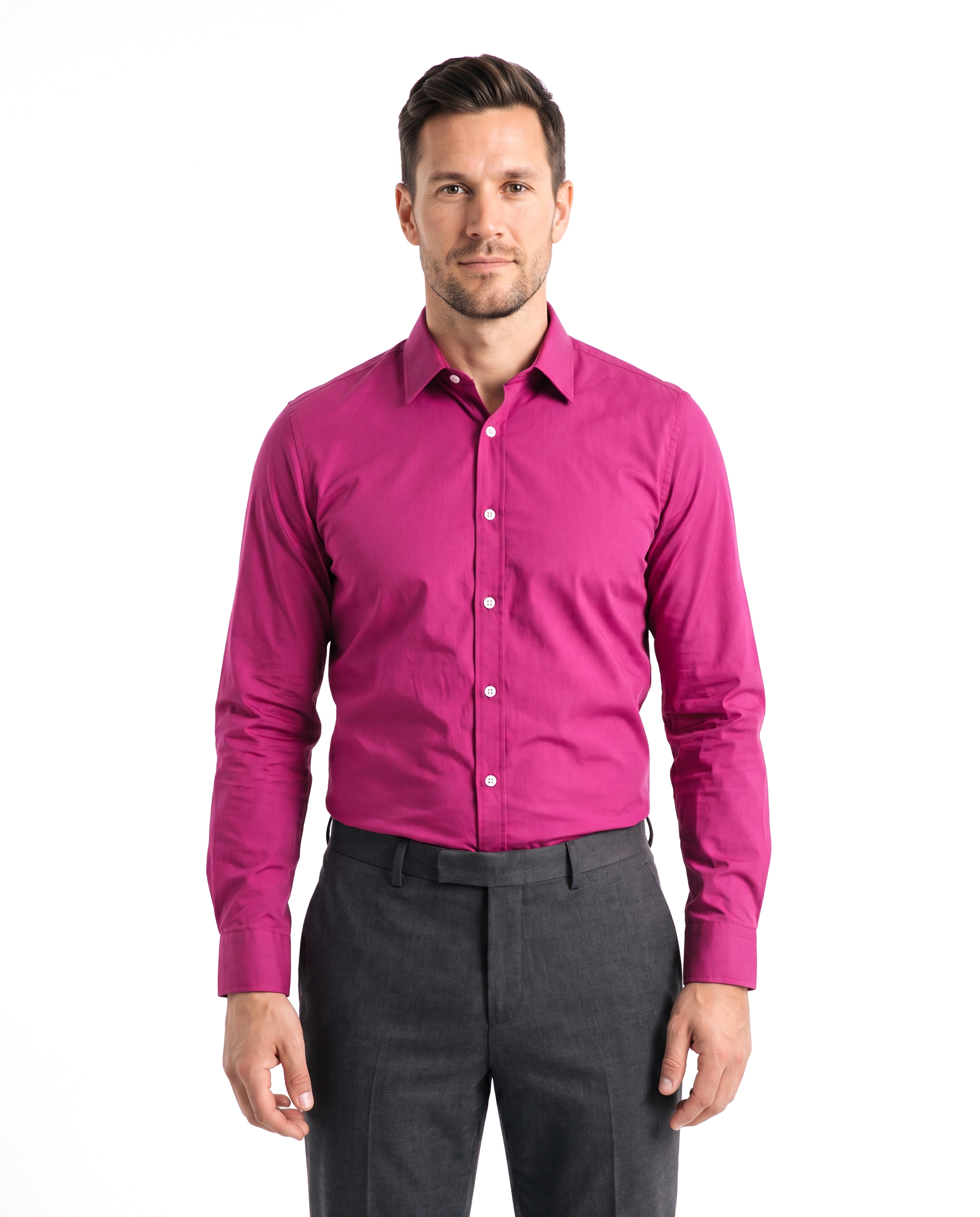 Men's Wrinkle-Free Shirt with Comfort Fit
