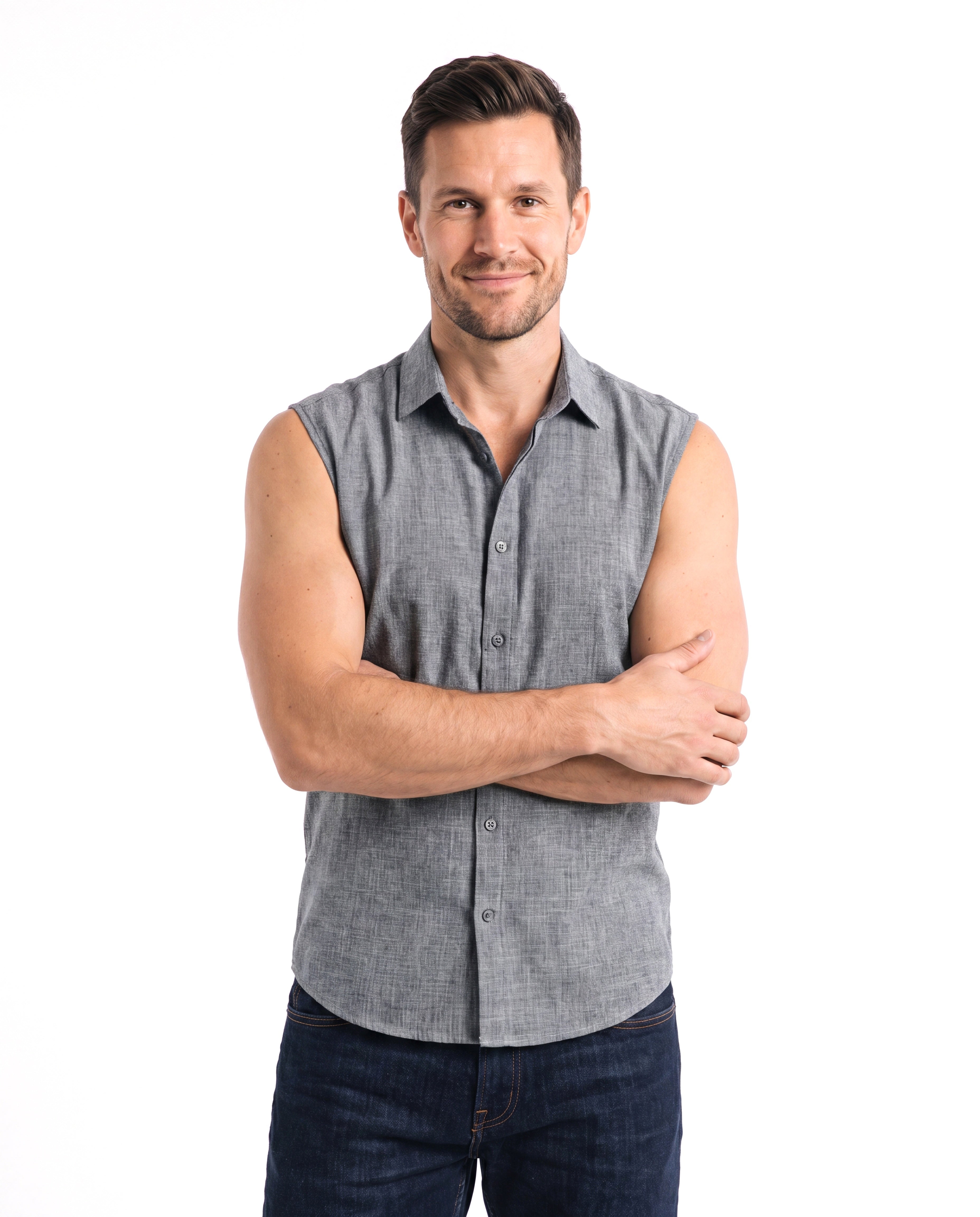 Men's Lightweight Shirt with Short Lapel