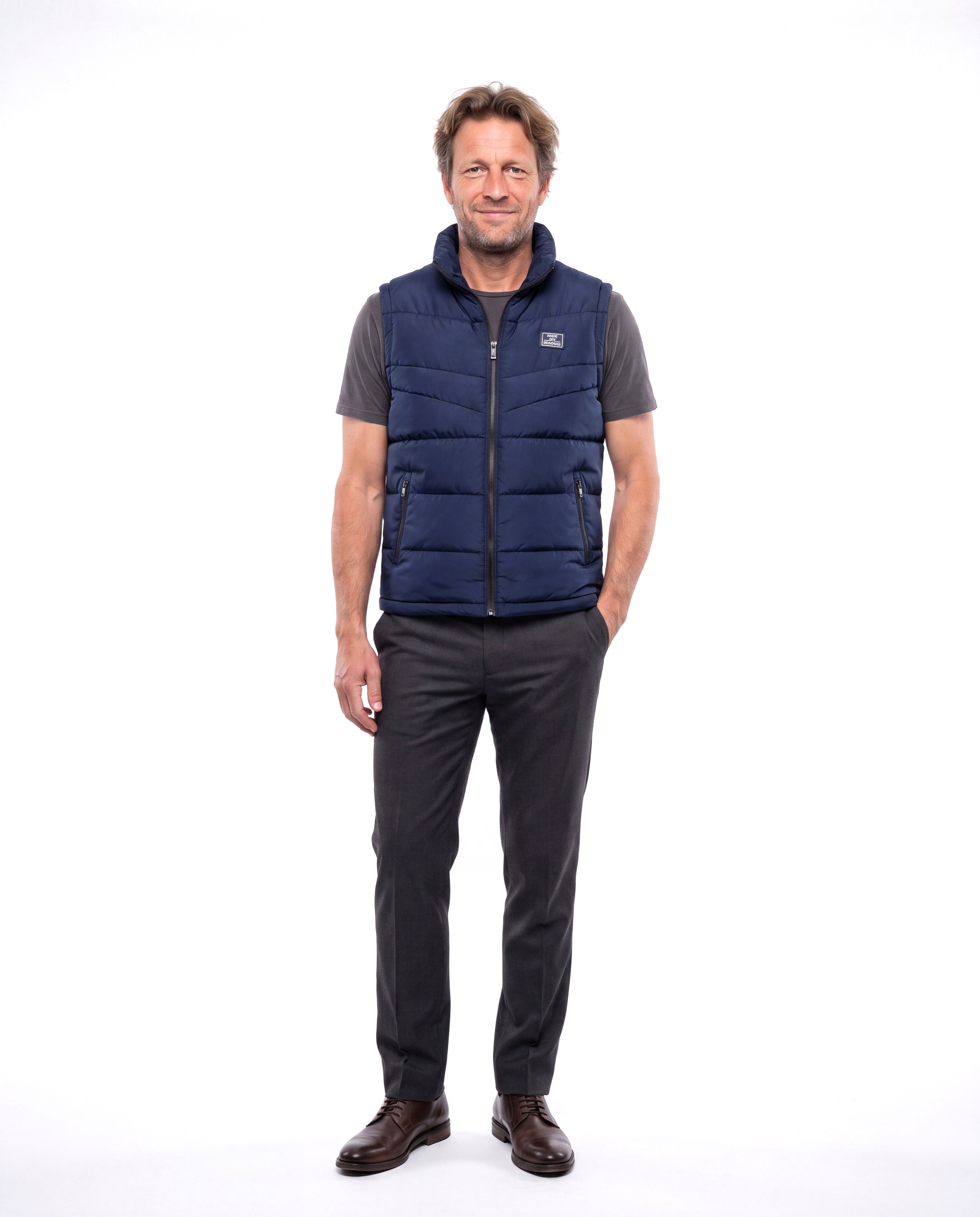 Men's Lightweight Vest with Sturdy Zipper