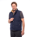 Men's Quilted Vest with Stand-Up Collar