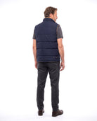 Men's Quilted Vest with Stand-Up Collar