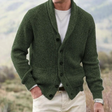 Men's Shawl Collar Knit Cardigan Button Front