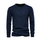 Oliver | Casual Waffle-Knit Henley Tee - Valereo