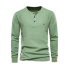 Oliver | Casual Waffle-Knit Henley Tee - Valereo