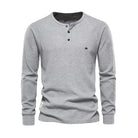 Oliver | Casual Waffle-Knit Henley Tee - Valereo