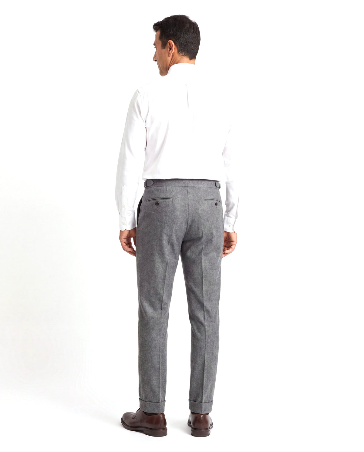 Oliver | Elegant Pleated Tweed Trousers - Valereo