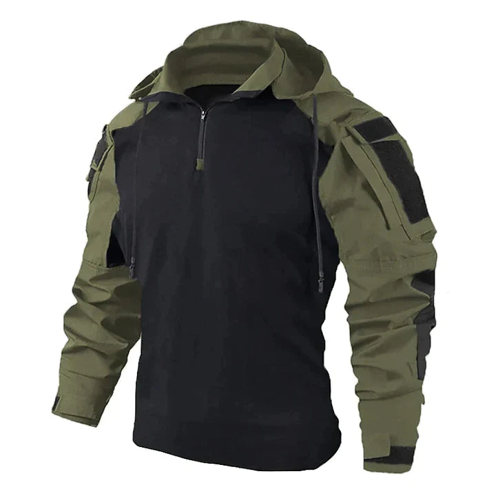 Oliver | Modern Quarter-Zip Tactical Hoodie - Valereo