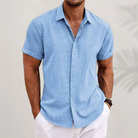 Oliver | Relaxed Linen Button-Up Shirt - Valereo