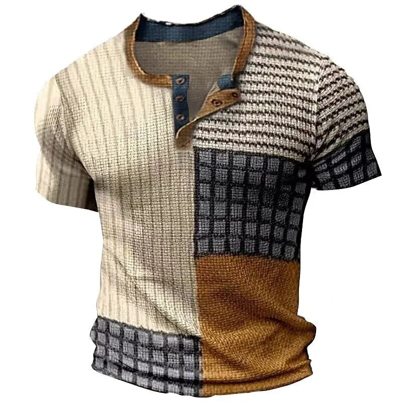Oliver | Stylish Colorblock Henley Polo - Valereo