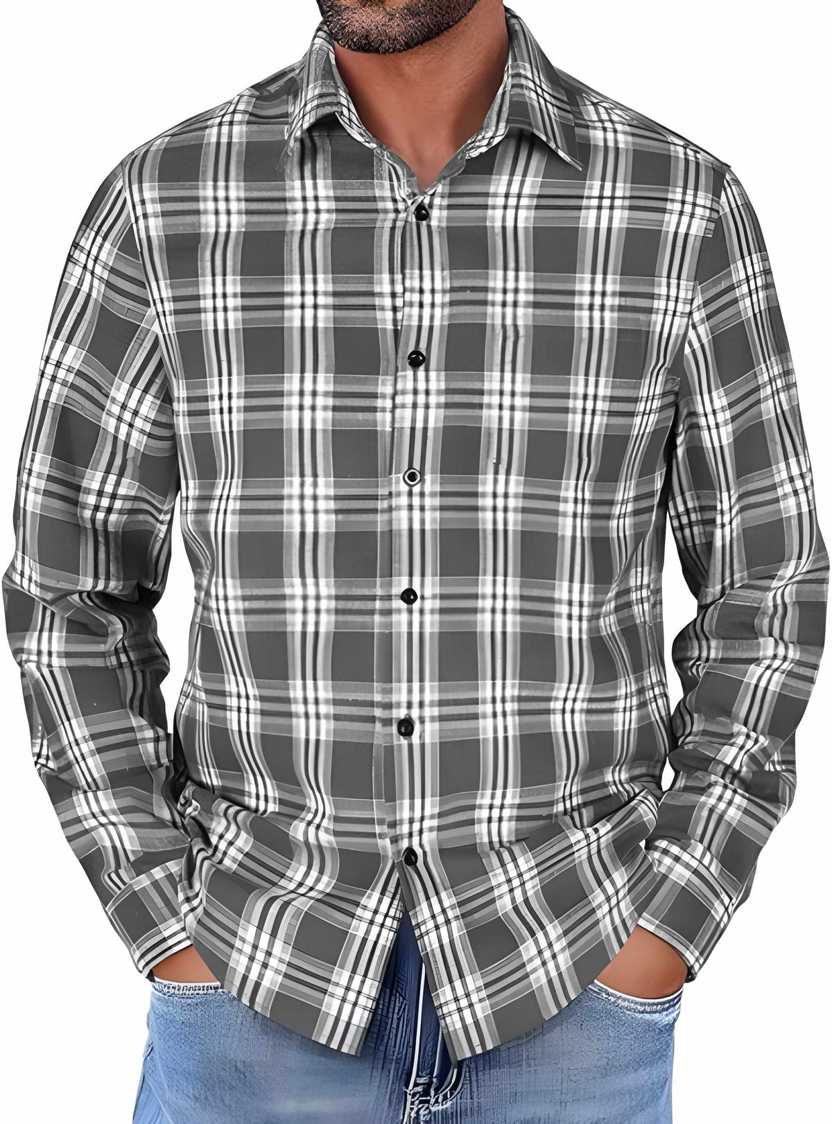 Oliver | Stylish Plaid Flannel Shirt - Valereo