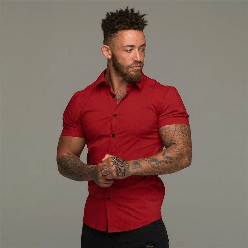 Oliver | Stylish Slim-Fit Button-Up Shirt - Valereo