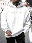 Men's Letter Hoodie Relaxed Fit
