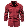 Men's Cotton Utility Shirt Chest Pockets