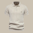 Men's Ribbed Knit Polo Short Sleeve
