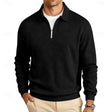 Reginald | Refined Geometric Quarter-Zip Sweater