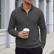 Nathaniel | Refined Textured Quarter-Zip Sweater