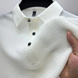 Men's Textured Polo Shirt Wrinkle Resistant