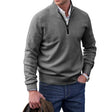 Men's Quarter Zip Cashmere Sweater Mock Neck