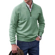 Men's Quarter Zip Cashmere Sweater Mock Neck