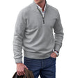 Men's Quarter Zip Cashmere Sweater Mock Neck