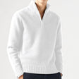 Men's Quarter Zip Cashmere Sweater Mock Neck