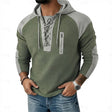 Preston | Rugged Lace-Up Waffle Hoodie