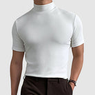 Ryan | Modern Mock Neck Slim-Fit T-Shirt - Valereo