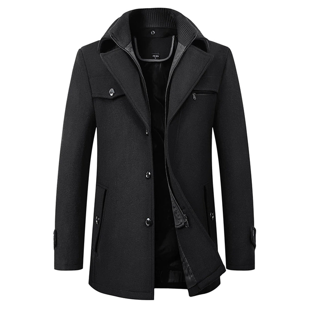 Ryan | Refined Wool Blend Trench Coat - Valereo