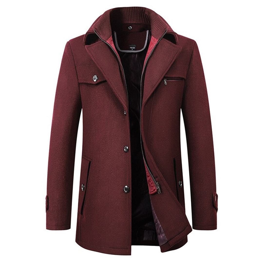 Ryan | Refined Wool Blend Trench Coat - Valereo