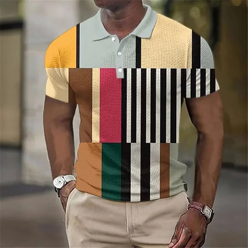 Ryan | Stylish Colorblock Textured Polo Shirt - Valereo