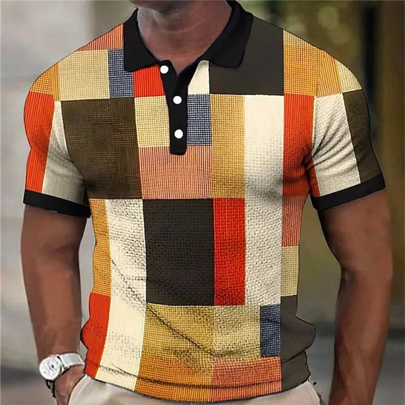 Ryan | Stylish Colorblock Textured Polo Shirt - Valereo