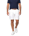 Men's Cotton Chino Shorts with Topstitch Detail
