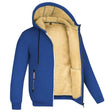 Men's Sherpa Lined Zip Hoodie Fleece Hood