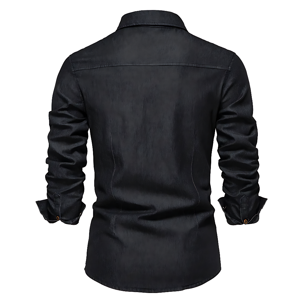 Simon | Casual Denim Slim-Fit Shirt - Valereo