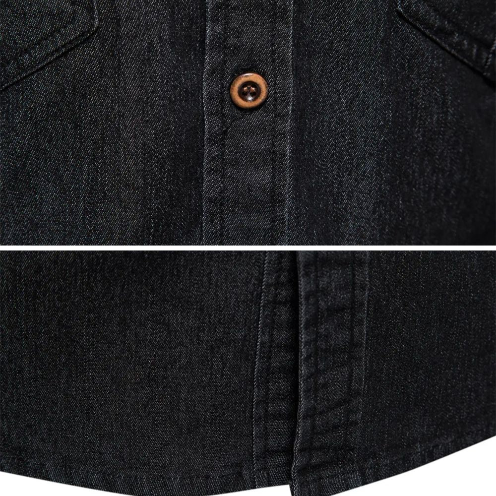 Simon | Casual Denim Slim-Fit Shirt - Valereo