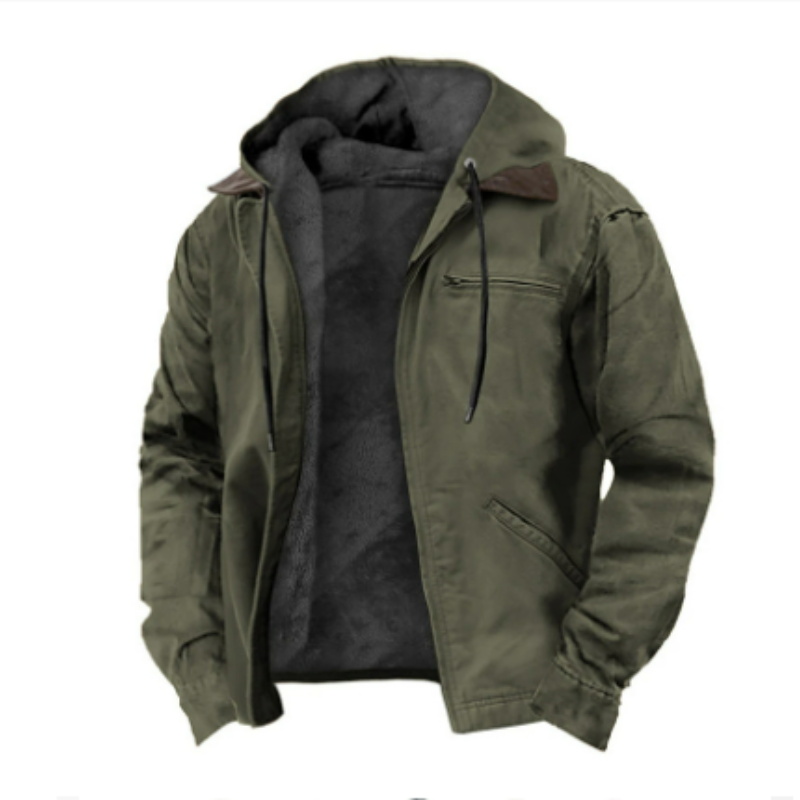 Simon | Casual Fleece-Lined Hooded Jacket - Valereo
