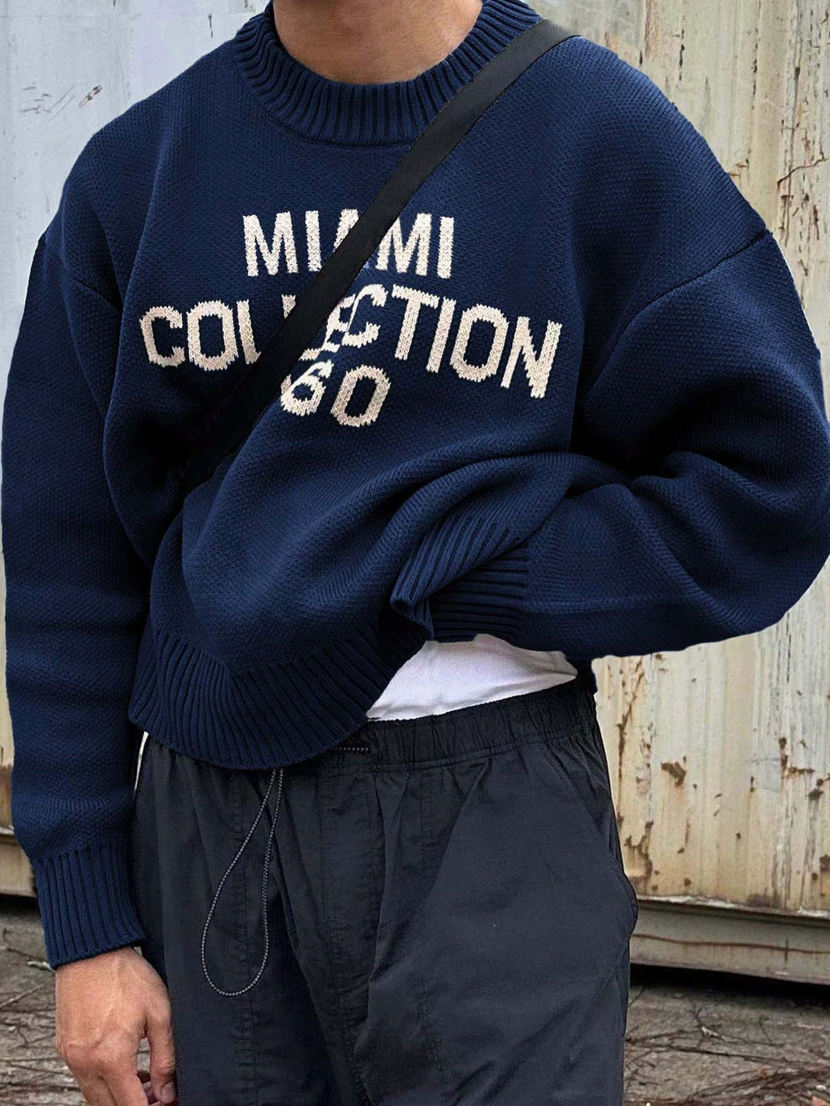 Simon | Casual Varsity Knit Sweater - Valereo